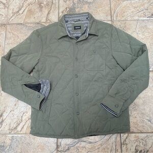 Hudson Men's Quilted Green Jacket Size Medium